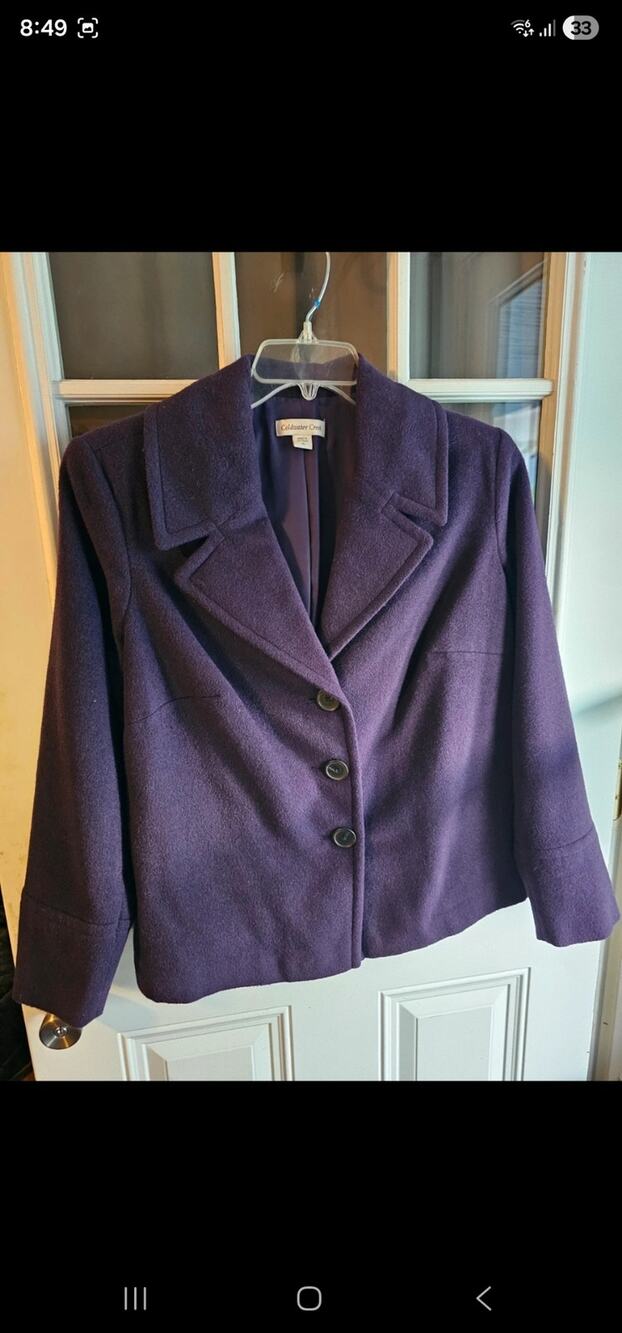 Cold water Creek size XL blazer wool & polyester